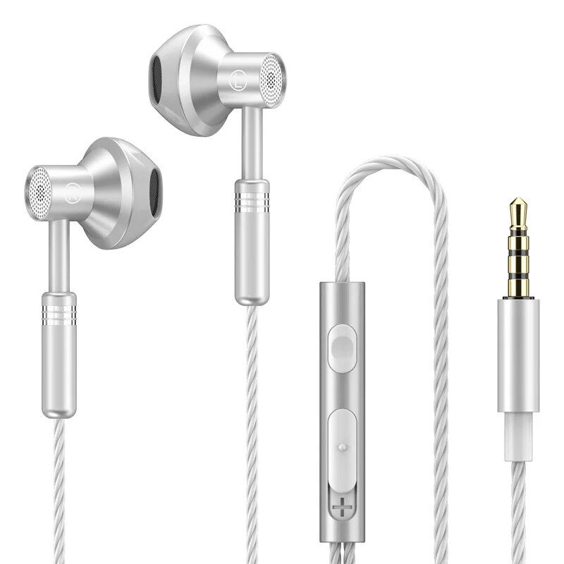 9D stereo headset with microphone, audio earphone with Graves cable, and microphone_voghion.com