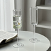 Yunqi INS Style Tall Cocktail Flat Square Champagne Glass Fruit Wine Tipsy Sparkling Water Cup_voghion.com