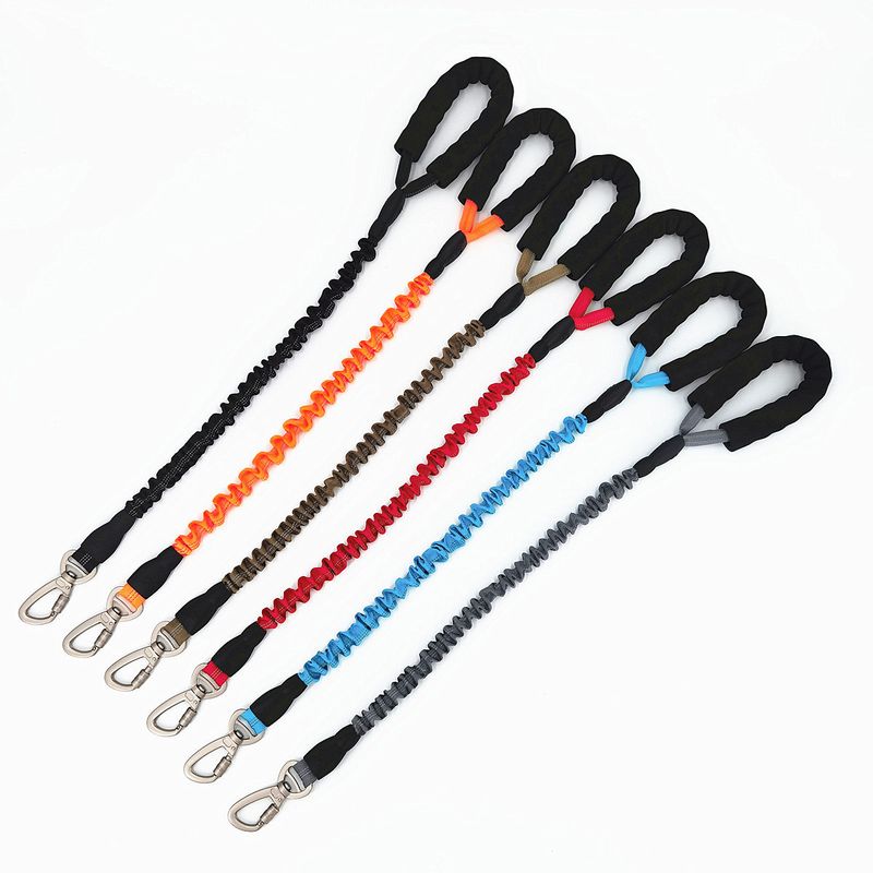 Explosion-Proof Pet Retractable Traction Reflective Leash Rope Large Dog Buffer Elastic Pull Strap_voghion.com