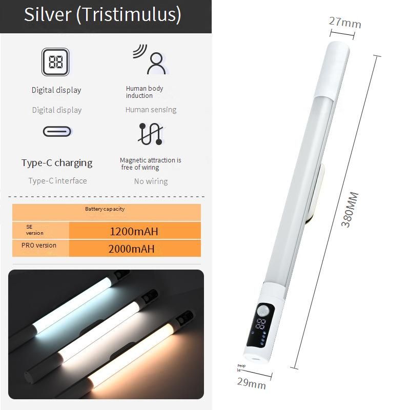 Motion Sensor LED Strip Lights - Magnetic Rechargeable Under Cabinet Lighting For Kitchen, Wardrobe & Closet, Self-Adhesive, 16 Colors_voghion.com
