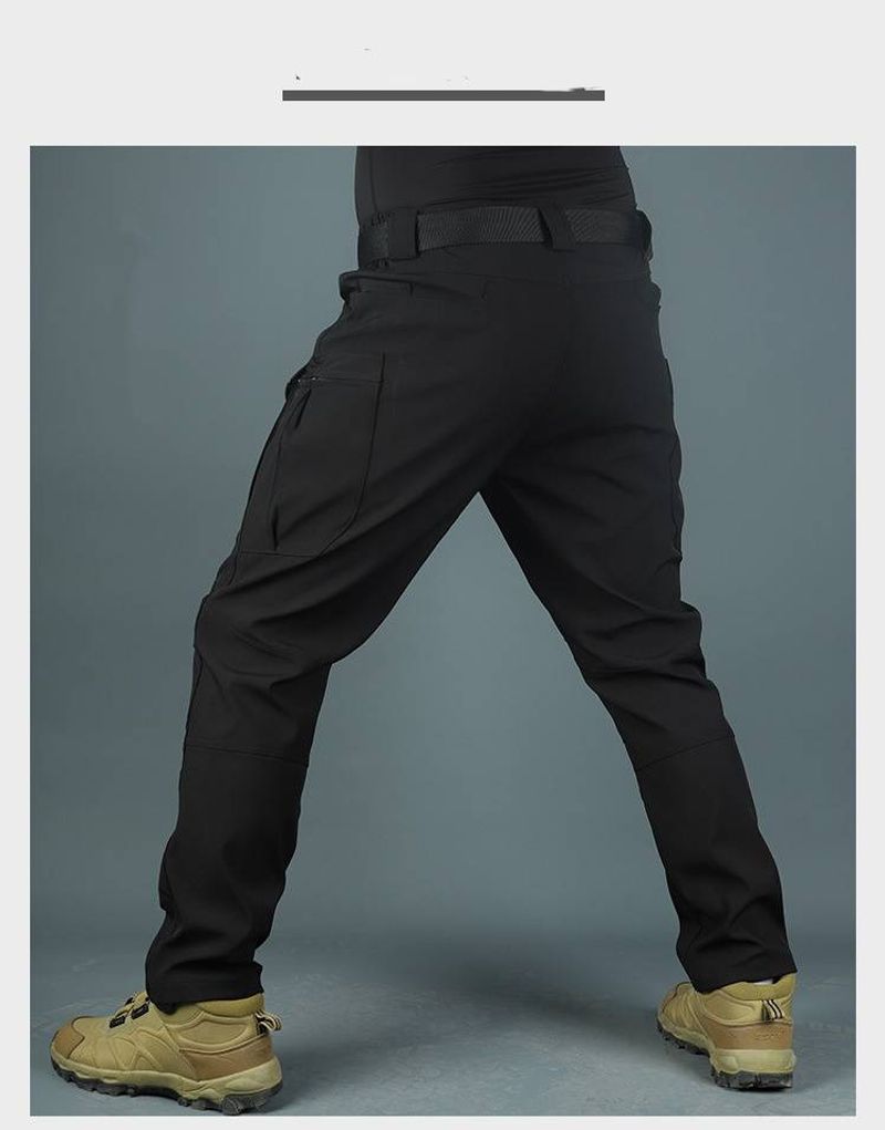 Pantaloni cargo tattici da uomo - Pantaloni da lavoro mimetici militari con tasche multiple (serie X7/X9, nero/grigio/kaki/verde/mimetico, taglie dalla S alla XXXL)_voghion.com