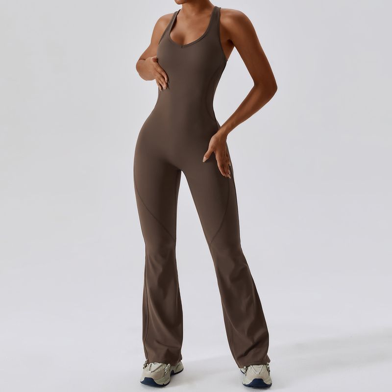 Women's clothing quick-drying tight-fitting yoga clothes, dance sports and fitness clothes, hip-raising and abdominal slimming one-piece yoga clothes_voghion.com