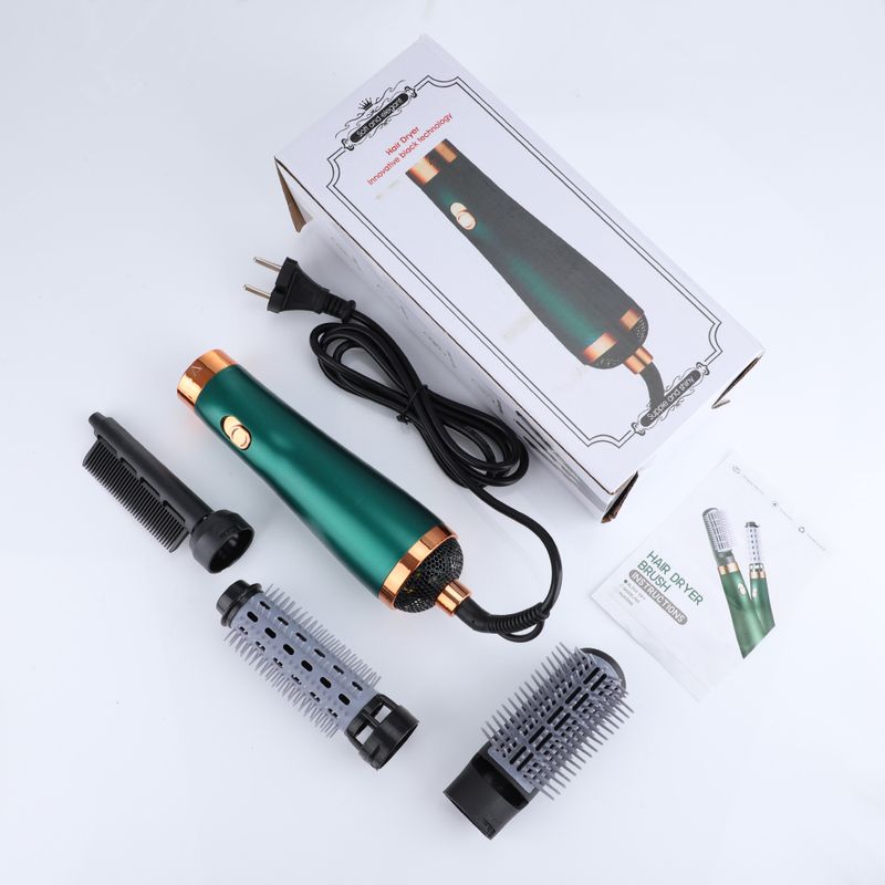 One Auto Curling Step Hairdryer Electric Ion Hair Dryer Comb Hot Air Brush Styling Tool Barber Household H_voghion.com