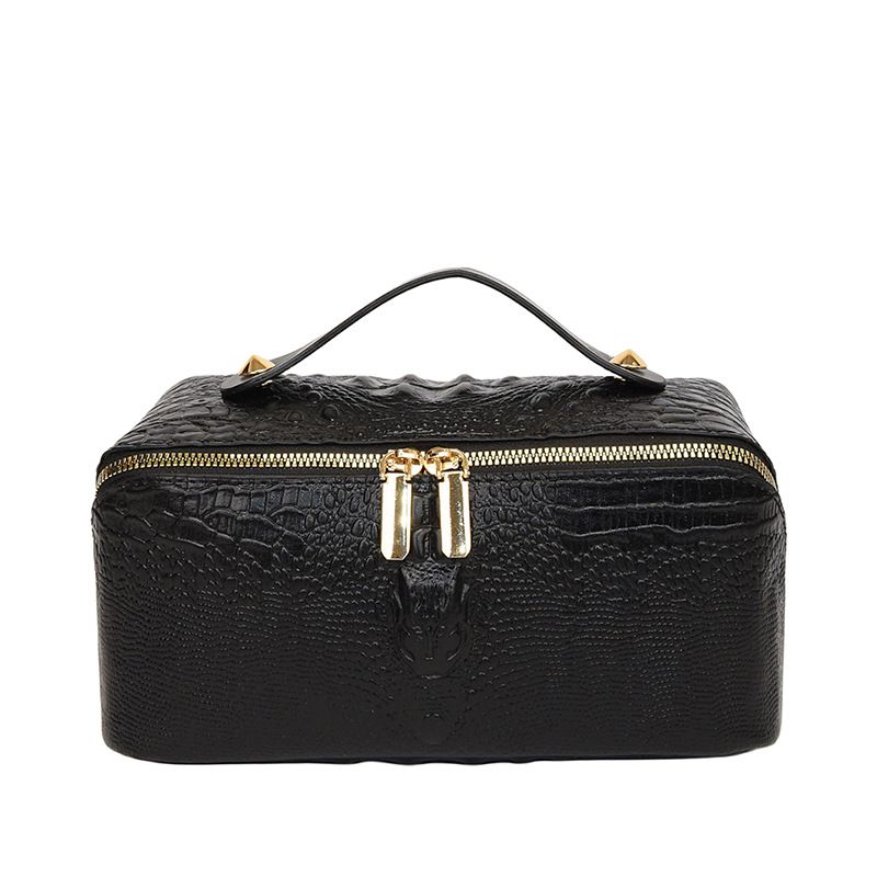 Cosmetic bag large capacity ins style high value soft and sticky multi purpose cosmetic storage bag travel portable toiletry bag_voghion.com