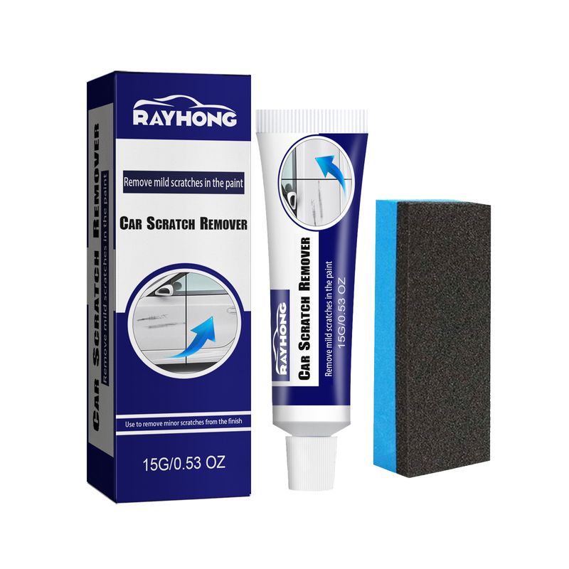 Rayhong 2pcs/set Car Scratch Remover, Demarking Abrasives Polishing Paint Retouching Paint Scratches Wax Scratches_voghion.com