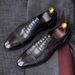 TerraStride Italian Handmade Men's Business Leather Lace-up Three-joint British Wedding Groom Formal Oxford Shoes_voghion.com