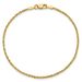 10k 1.5mm Extra-Light D/C Rope Chain Anklet_voghion.com
