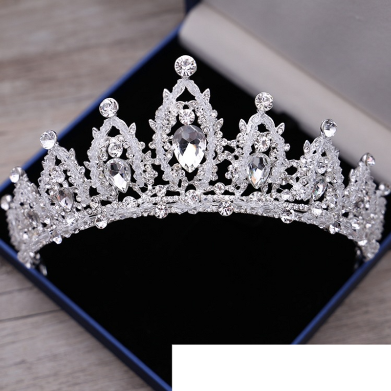 Bruidskroon Strass Hoofddeksels Nieuwe legering Kristal Haaraccessoires Bruiloft Sieraden Koreaanse Trouwjurk Accessoires Sieraden Groothandel_voghion.com