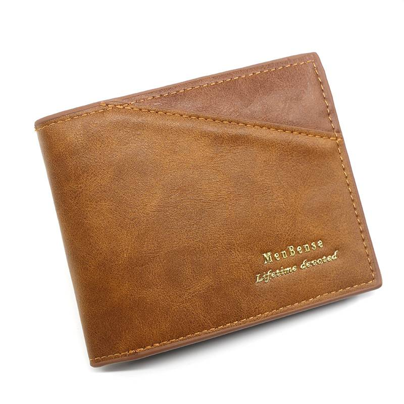 MenBense Neue Herrenbrieftasche Kurze Geldbörse mit aufgedrucktem Muster Handtasche Mode Lässige Brieftasche_voghion.com