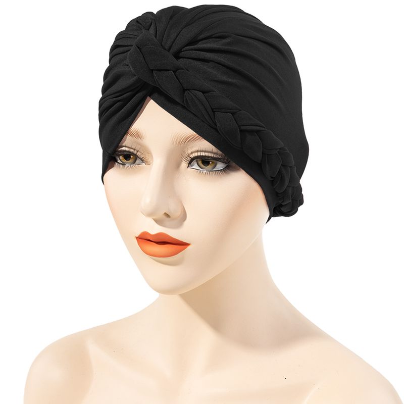 Sombrero de venta caliente, color sólido, combina con todo, sombrero trenzado Baotou, una pieza, envío directo._voghion.com