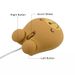 Digitex Digitex Cartoon Creative Girl Cute Bear Wired USB Optical Mouse_voghion.com