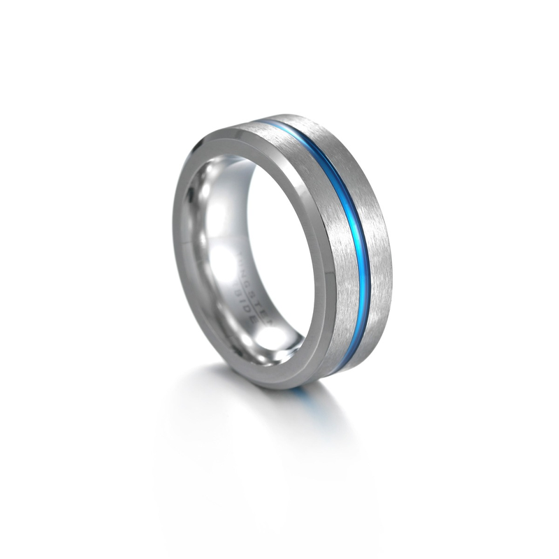 Herrenaccessoires Standard-Ring aus Wolframstahl für Herren in amerikanischer Größe_voghion.com