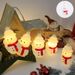 Christmas LED String Lights – Santa Claus & Snowman Decorations, Battery/USB Powered, IP42 Waterproof, 10,000 Hours Lifespan, CE Certified_voghion.com