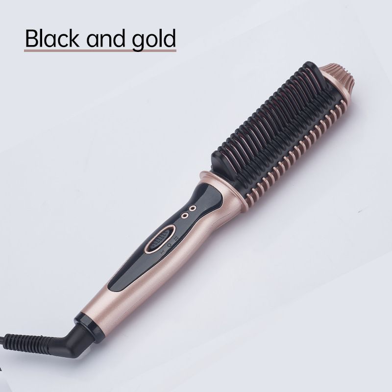 Haarglätter Kamm Haarglätter Friseur Keramik Haarglätter Schiene gerade lockig Dual-Purpose Pony Haarglätter lockiges Haar Dauerwelle_voghion.com