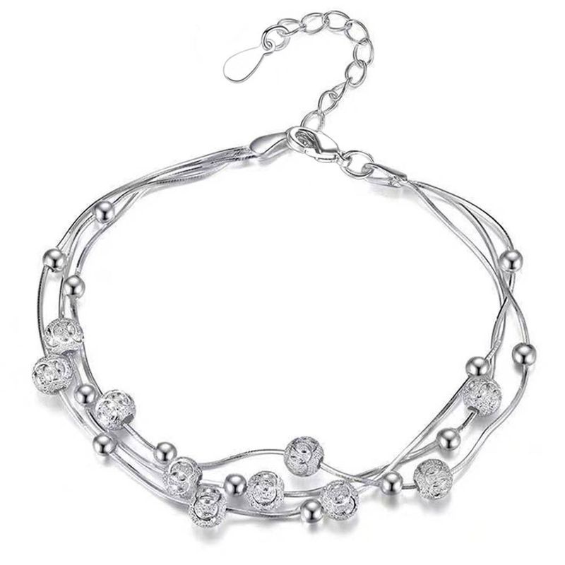 Pulsera Lucky Beads Lives Three Worlds para mujer, diseño de cuentas multicapa, modelado ligero y moderno, de alta gama a juego._voghion.com