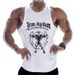 Camiseta de entrenamiento transpirable de algodón puro para hombre de Muscle Brother._voghion.com