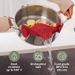 Siliconen spaghettizeefclip voor potten, kommen en pannen - Hittebestendige filterpot voor groenten en noedels - Keukenhulpmiddel om te koken_voghion.com