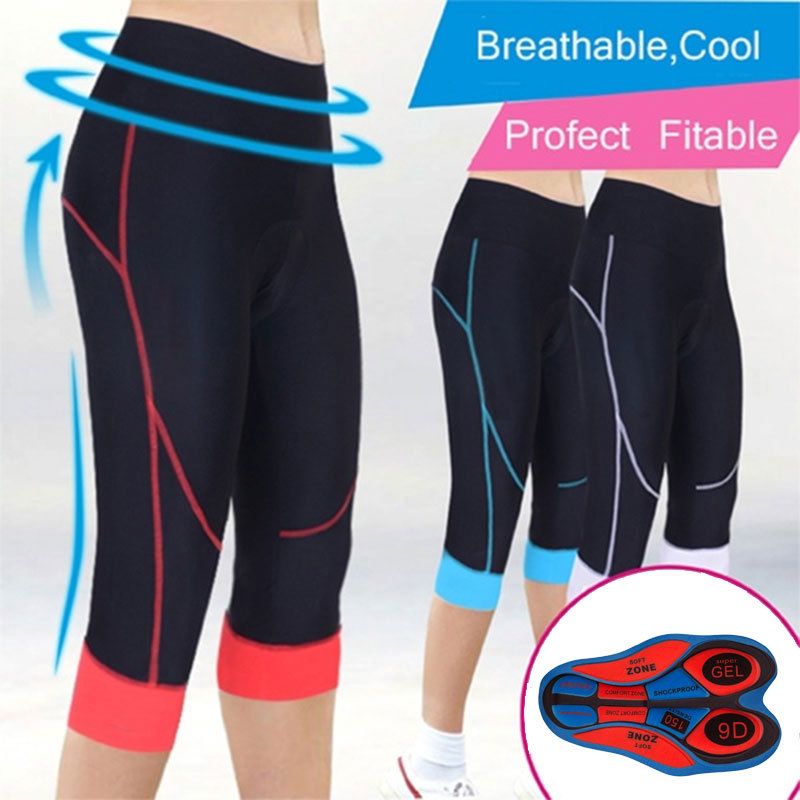 Moxilyn Top Grade Cycling Tight 9D geeliga polsterdatud jalgratta-, mägiratta- ja mägirattaspordi lühikesed püksid naistele_voghion.com