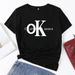 2023 New Hot Selling Fashion Trend Men's and Women's OK Printing Short Sleeves_voghion.com