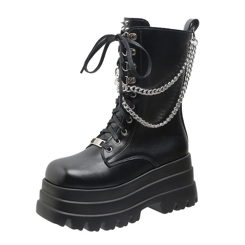 Kleine Plateau-Booties für Damen_voghion.com