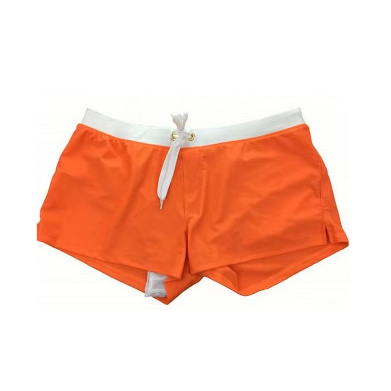 Niedrig geschnittene Badehose für Herren mit Reißverschluss und Kordelzug – Sichere Gesäßtasche, Anti-Rutsch-Design (schnelltrocknend, Schwarz/Blau/Marineblau)​_voghion.com