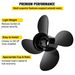 VEVOR Outboard Propeller, Replace For OEM 48-8M0084495, 4 Blades 14\" X 19\" Aluminium Boat Propeller, Compatible With 135-300HP 2-Stroke & 4-Stroke Outboards, Alpha&Bravo I Stern-Drives, RH_voghion.com
