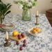 Light Luxury Ins Style Small Fresh Cotton And Linen Blue Small Floral Tablecloth Rectangular Tablecloth Picnic Cloth Tablecloth_voghion.com