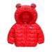 Jaqueta infantil leve com estampa de urso - Casaco de inverno macio e quente para crianças pequenas (80-120 cm) - Lavável à máquina com capuz em várias cores_voghion.com