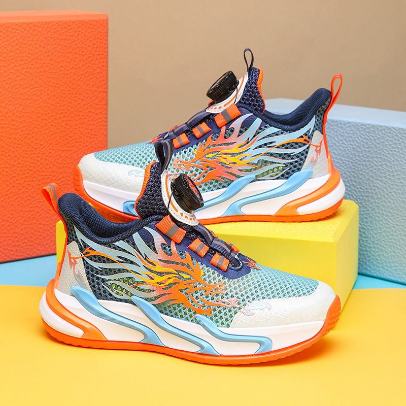 Mother & Kids Boys' Shoes Single Mesh Spring And Autumn Summer Mesh Children's Sports Shoes Elementary Tudents Casual Running Shoes Leather Surface_voghion.com