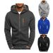 Men's Fall/Winter Sports Fitness Jacket Casual arm zipper hoodie Cardigan hoodie coat_voghion.com