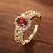 Cao Shi European Han Light Luxury Personalized Women's Inlaid Zircon Fashion Single Ring Art Exotic Jewelry_voghion.com