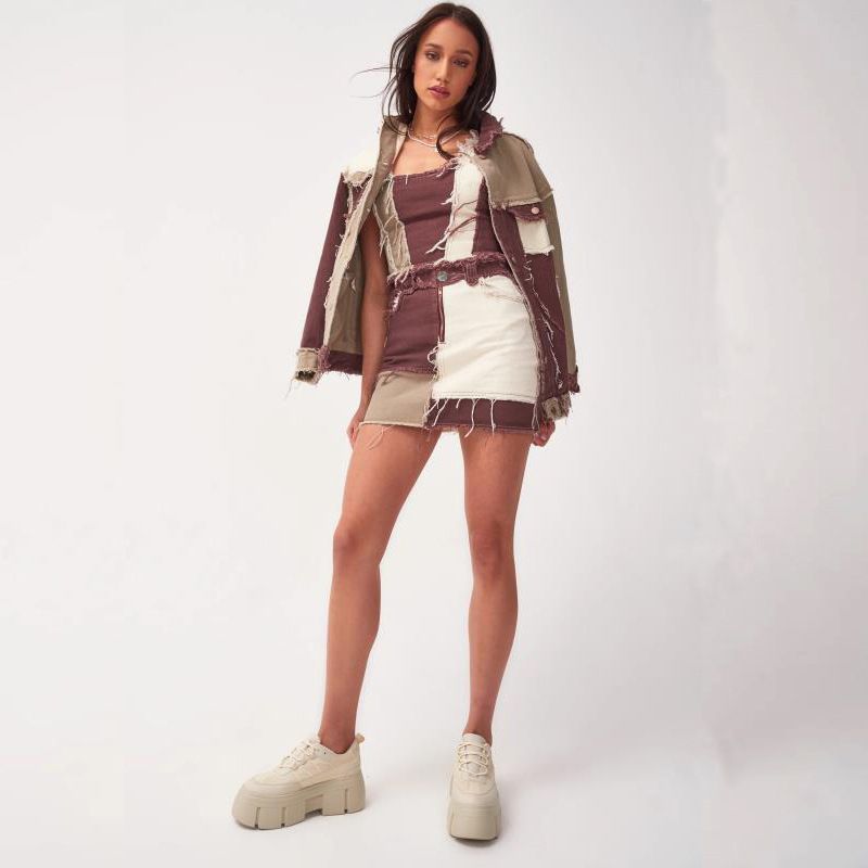 Vêtements pour femmes Jupe courte Hot Girl Jupe trapèze Demi-jupe_voghion.com