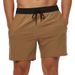 Men's Five Point Shorts, Contrasting Color, Quick Drying Pocket, Drawstring, Loose, Casual, Running, Fitness, Beach_voghion.com