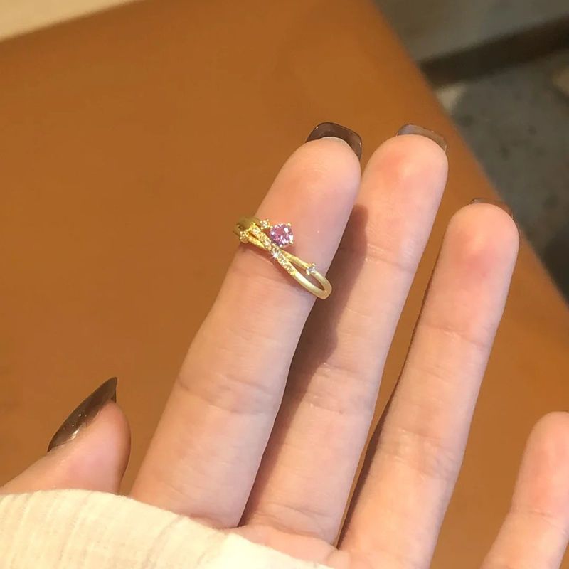 rin, Star Orbit Purple Zircon Cross Female Niche Unique Desin, 2025 New Liht Luxury Hih-end Feelin Index Finer Rin, Desin,_voghion.com