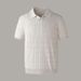 Men's Clothing New Pure Color Simple Old Money Style Slim Seagull Collar Pullover Short Sleeved Polo Shirt_voghion.com