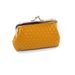 Spot wholesale cross-border supply women's buckle coin purse 4 inch clip bag PU woven card holder handbag_voghion.com