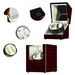 Double Watch Winder Automatic Rotation Wood Display Case Storage Organizer_voghion.com