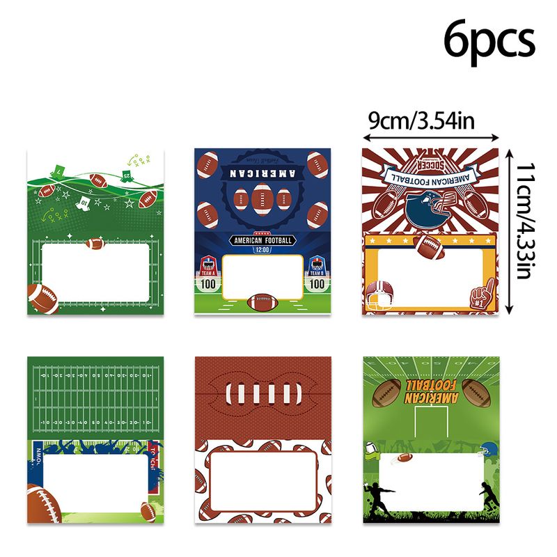 Decorațiuni de masă pentru petreceri cu tematică Super Bowl unisex, scrise de mână, pentru masă, cu alimente, cadouri_voghion.com