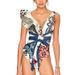 Neues Bikini-Set für Damen mit One-Shoulder-Träger, gerüschtem Tukan-Print, geteiltem Badeanzug und Wickelrock_voghion.com