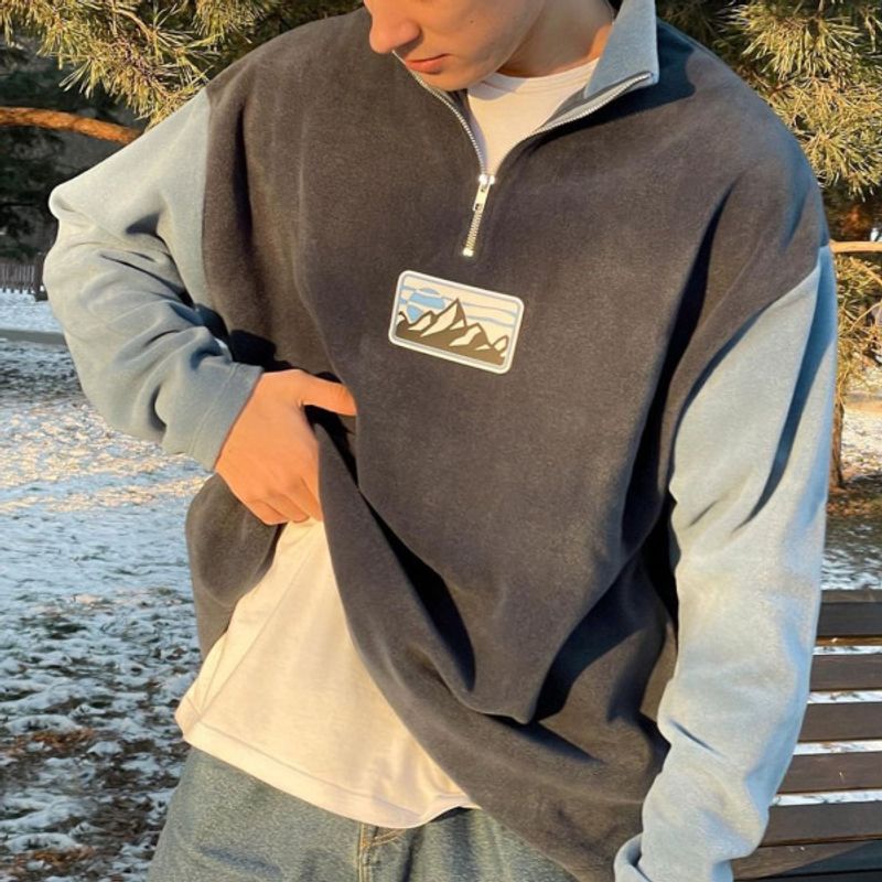 Sudadera con capucha de ocio para deportes al aire libre de primavera y otoño de gran tamaño para hombres_voghion.com