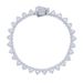Chain & Link Bracelets Hip Hop New 7mm Heart Shaped Zircon Bracelet Fashion Trend Ladies Bracelet_voghion.com