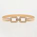 Golden Double Elastic Women's Belt With Buckle, Casual Spring Metal Waist Chain For Dresses And Coats_voghion.com