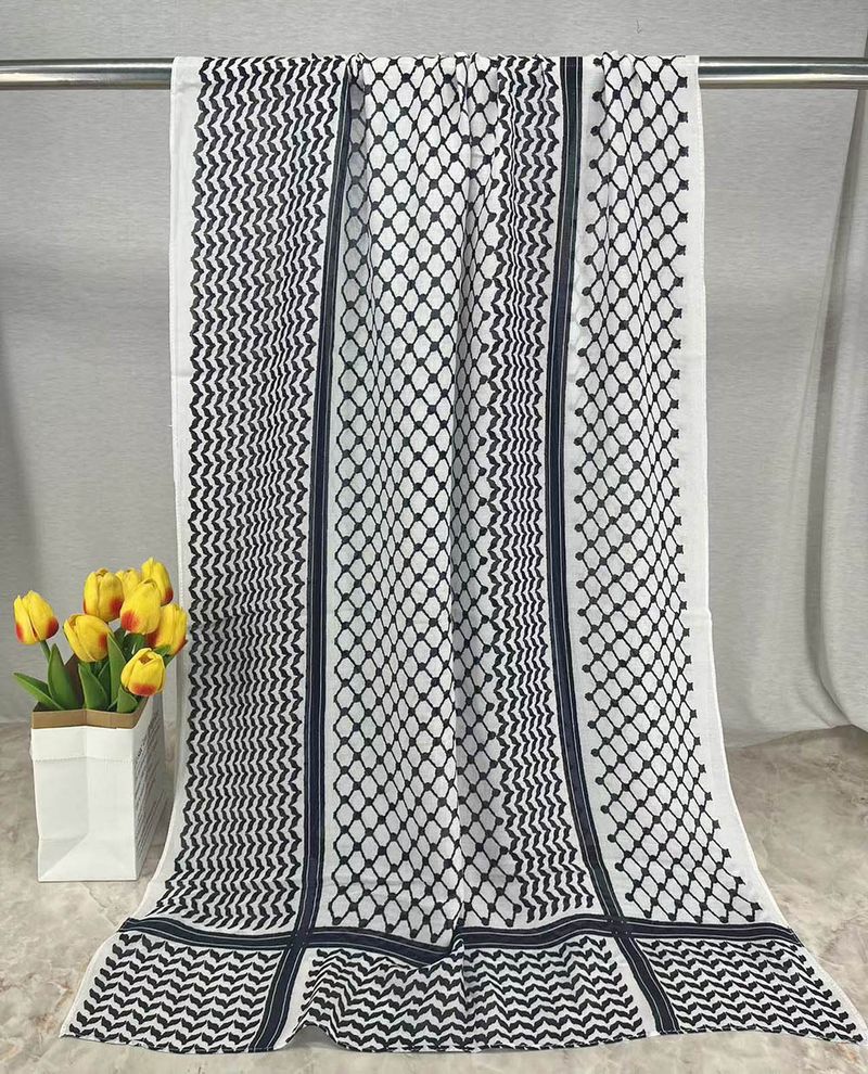 Moslim hoofddoek Slub Katoen Moslim Hijab In Sjaal Patroon_voghion.com