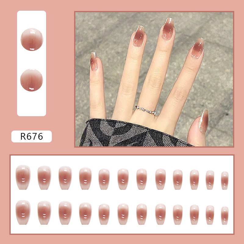 Schönheit & Gesundheit Herbst Rot Braun Rouge Nail art Gold Pulver Modifizierte Tragen Nagel Licht Luxus Stil Nagel Fertigen Produkt_voghion.com