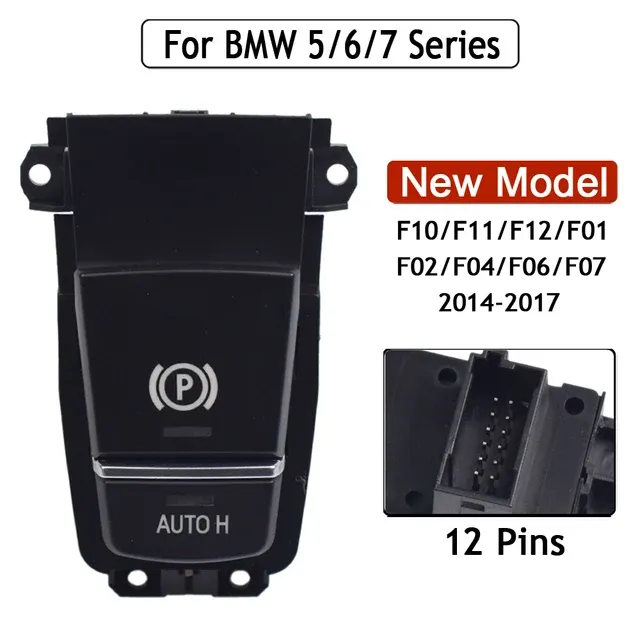 Per E70 X5 X6 E71 E72 Hybrid EMF Interruttore freno a mano elettronico Pulsante freno a mano di stazionamento 61319148508_voghion.com
