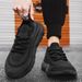 Neue trendige Herrenschuhe aus atmungsaktivem Fluggewebe für Sport und Freizeit für Studenten mit dicker Sohle und erhöhter Mesh-Oberfläche_voghion.com