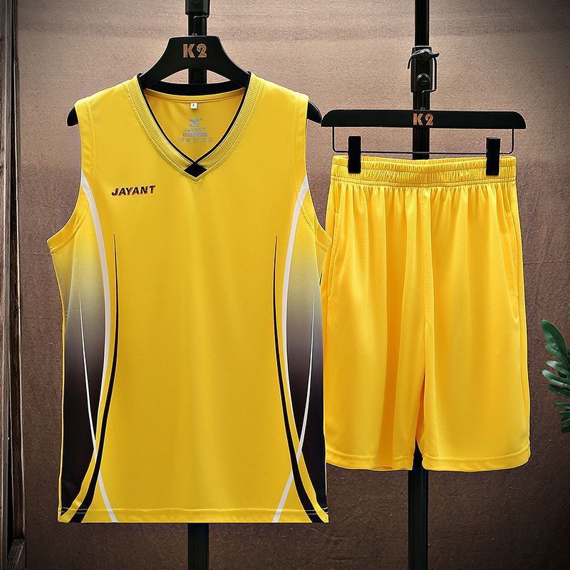 Maillot d'entraînement de basket-ball pour homme, ensemble d'uniforme d'été, gilet sans manches, maillot de sport_voghion.com