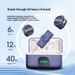 SX21 wireless collar microphone one to two with charging compartment radio noise reduction reverb microphone_voghion.com