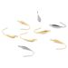 316 stainless steel stamped hook electroplated genuine gold earring DIY ear accessories_voghion.com