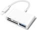 SD iPhone, camera 4-in-1 female OTG SD/TF card, storage card reader USB adapter suitable for iPhone with charging port,_voghion.com